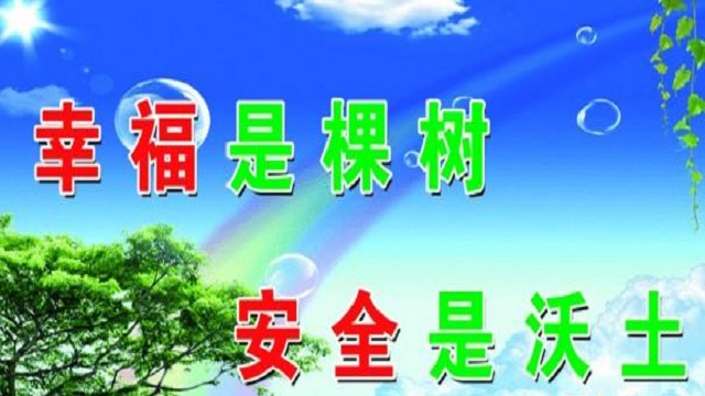 幸福是棵樹，安全是沃土！